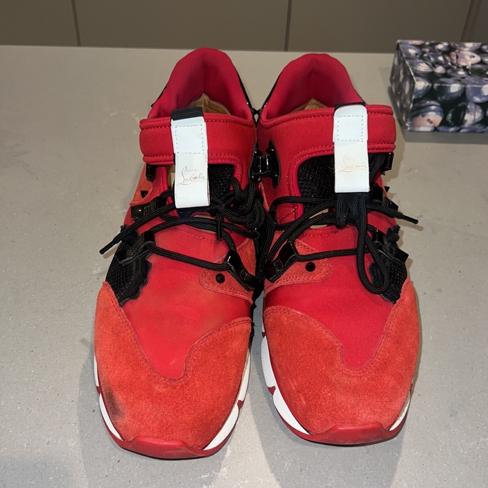CHRISTIAN LOUBOUTIN RED RUNNER sz13 - Picture 3 of 12